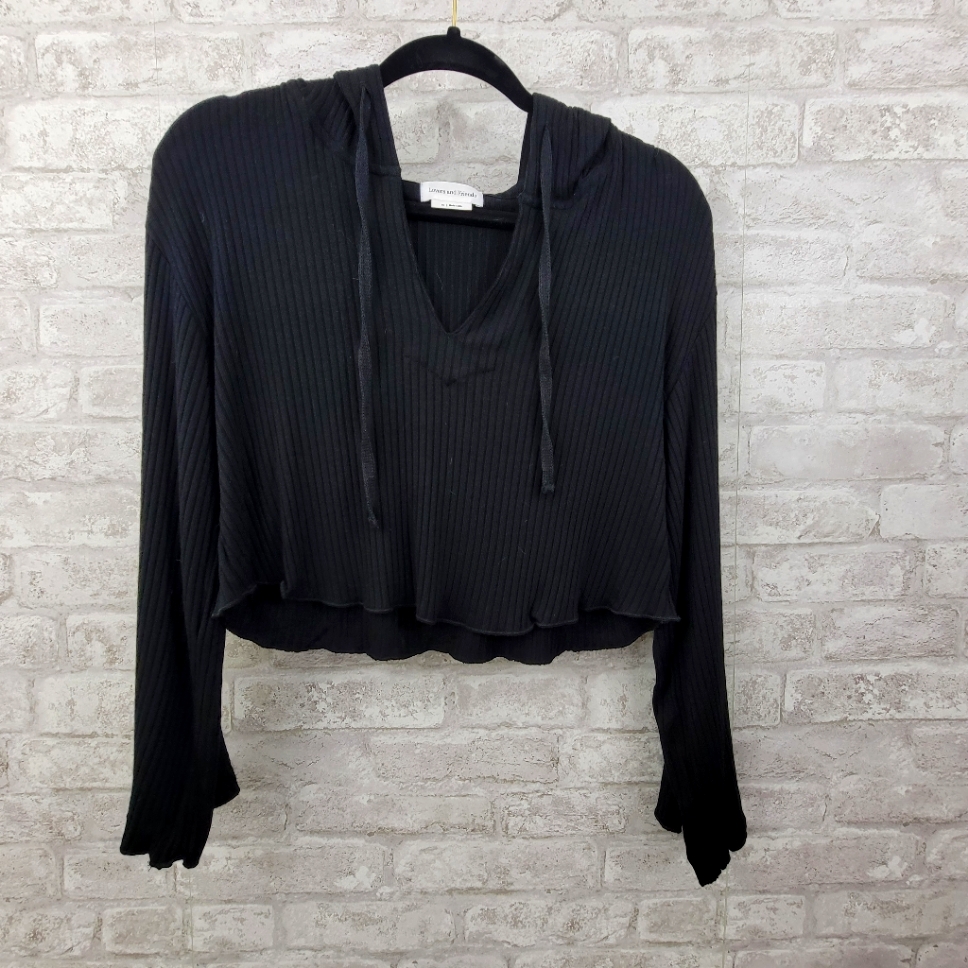 Lovers  Friends Brand Crop Hooded Sweater Womens Xs